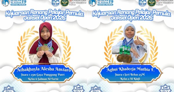 Murid SDIA 19 Borong Medali di Kejuaraan Renang Pelajar Pemula Jaksel Open 2026