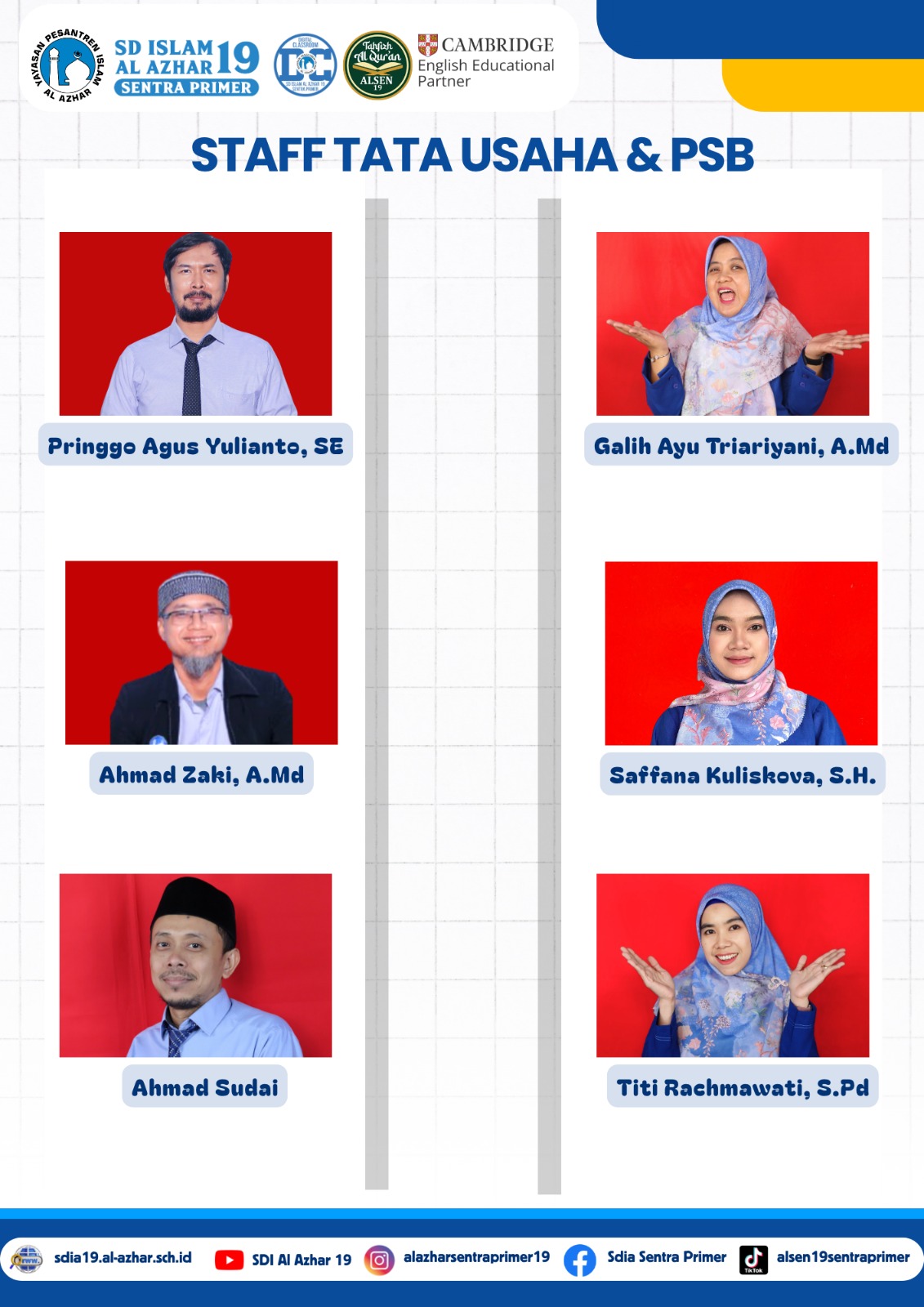 Guru dan Karyawan SDIA 19 Sentra Primer