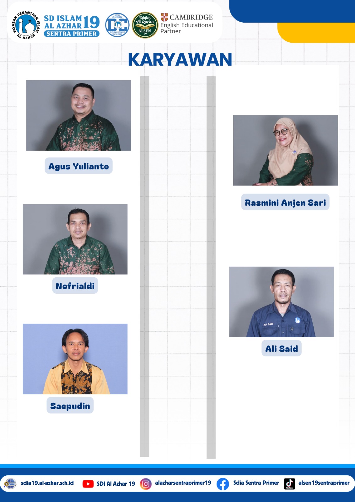 Guru dan Karyawan SDIA 19 Sentra Primer