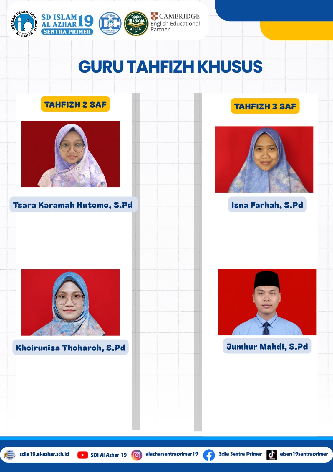 Guru dan Karyawan SDIA 19 Sentra Primer