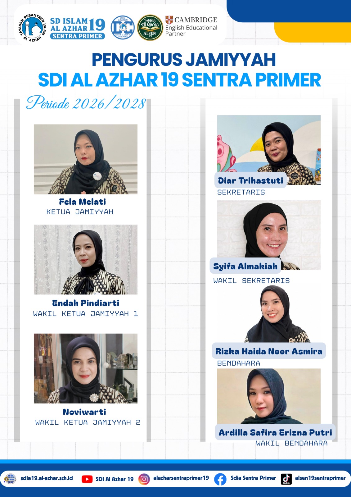 Pengurus Jamiyyah SD Islam Al Azhar 19 Sentra Primer